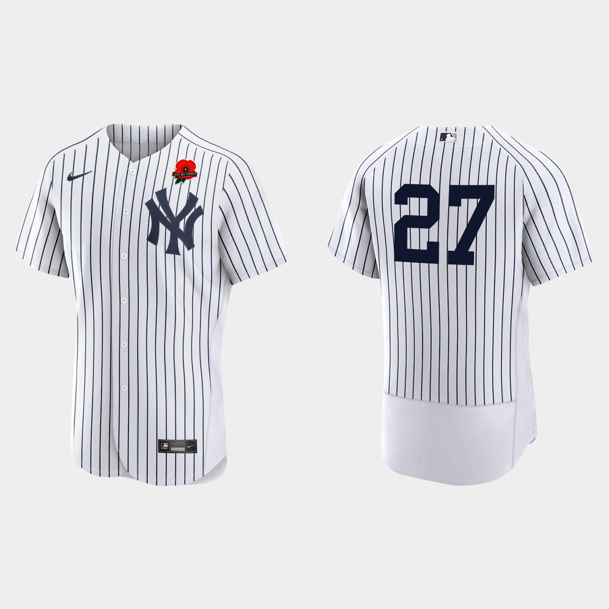 Giancarlo Stanton New York Yankees 2022 Memorial Day Poppy Patch Jersey - White