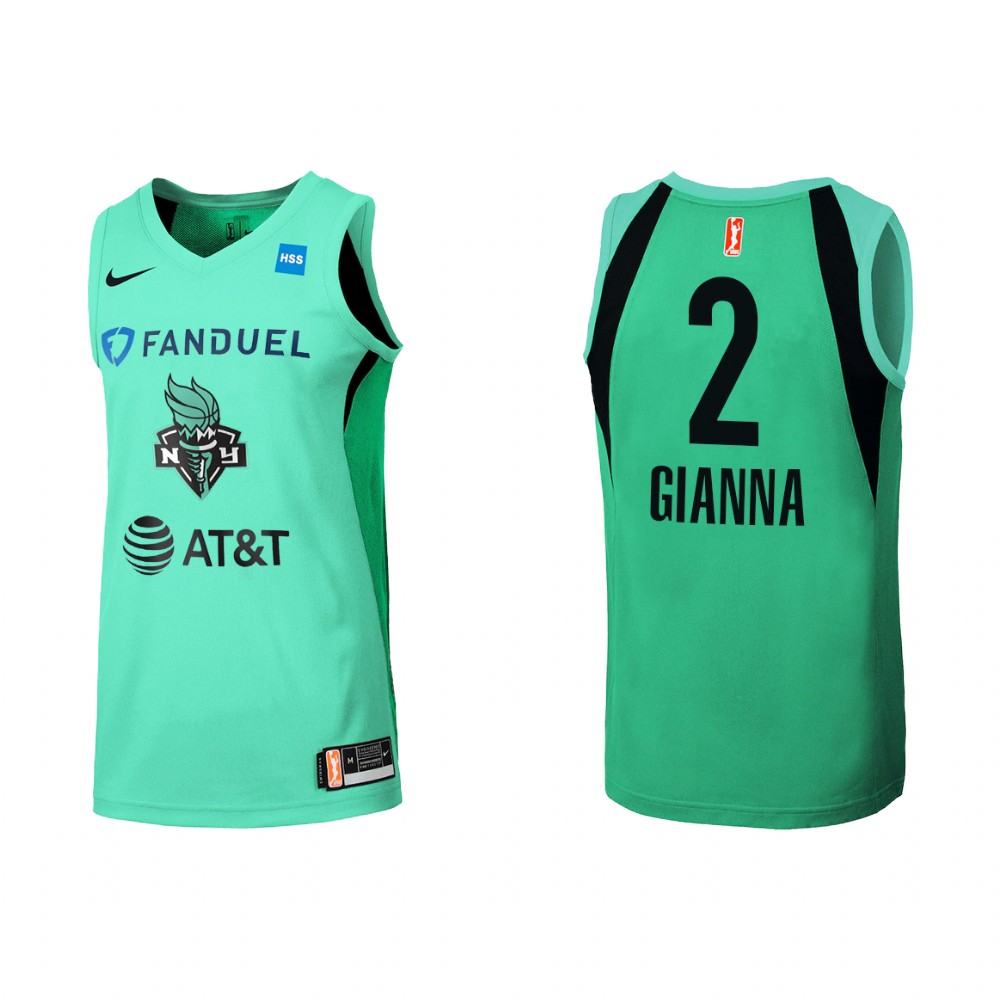 Gianna Bryant New York Liberty WNBA Advocacy Award Honors Primary Mint Green Jersey