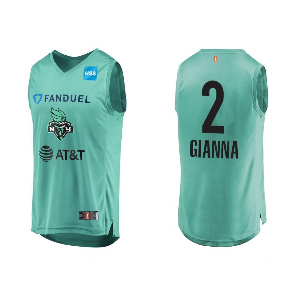 Gianna Bryant New York Liberty WNBA Advocacy Honors 2020  Mint Green Jersey
