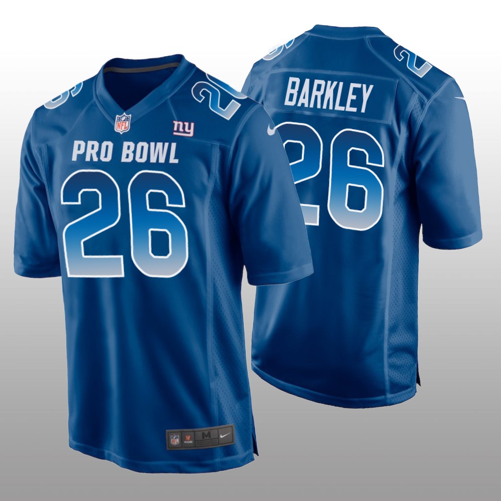 Giants Saquon Barkley NFC Game Royal  Jersey - 2019 Pro Bowl