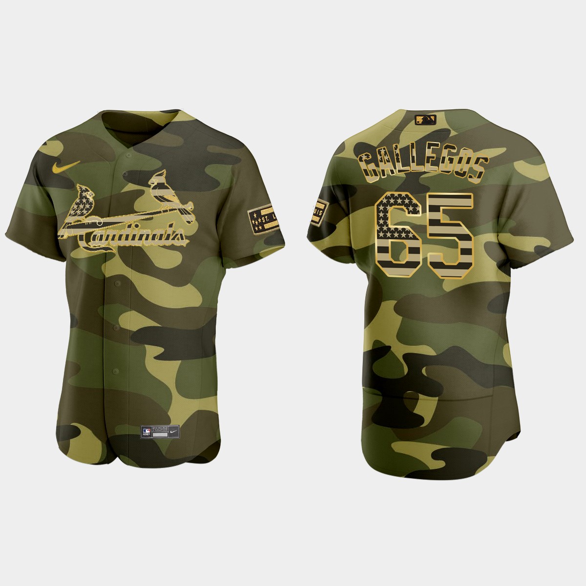 Giovanny Gallegos St. Louis Cardinals 2022 Armed Forces Day Jersey - Camo