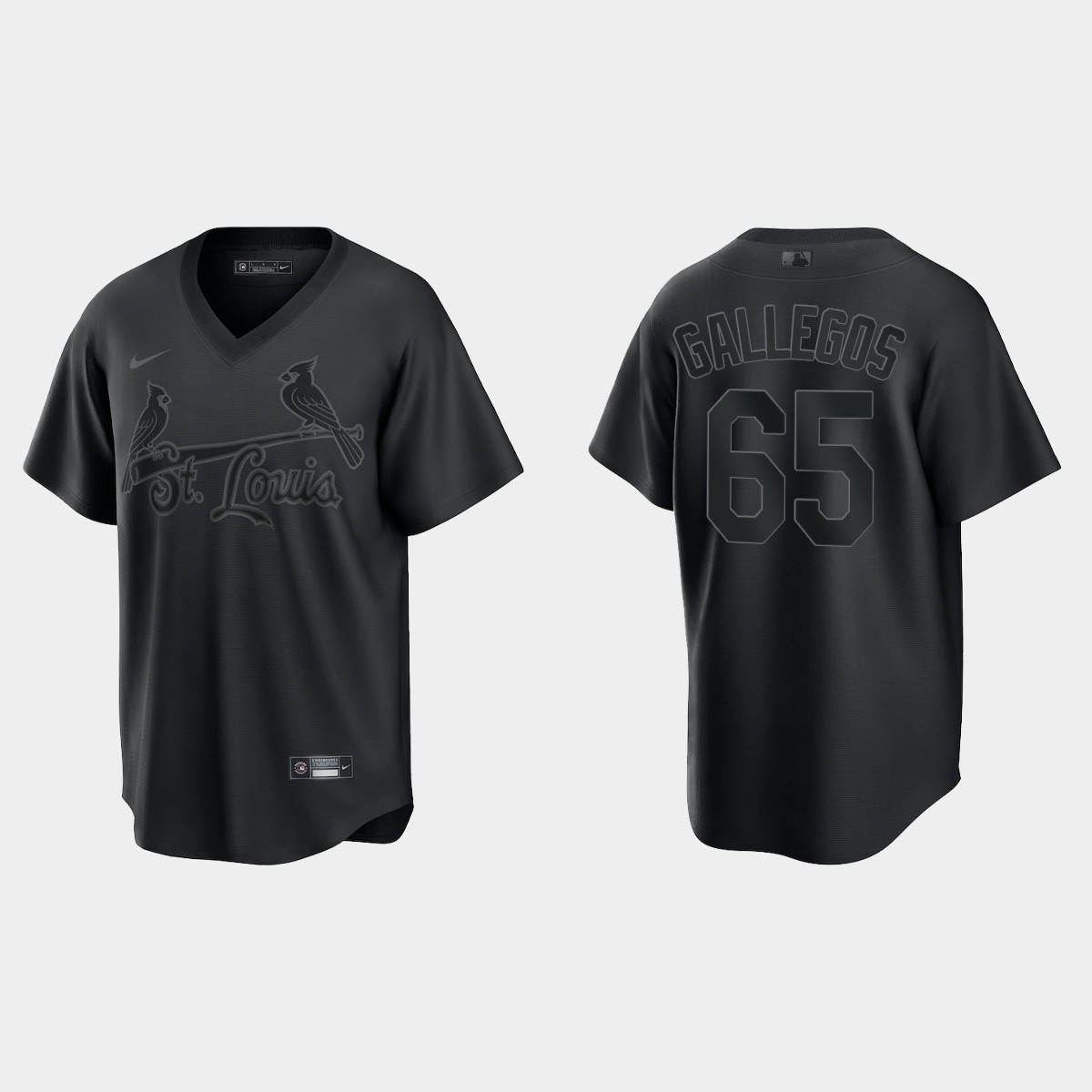 Giovanny Gallegos St. Louis Cardinals Pitch Black Fashion Jersey - Black