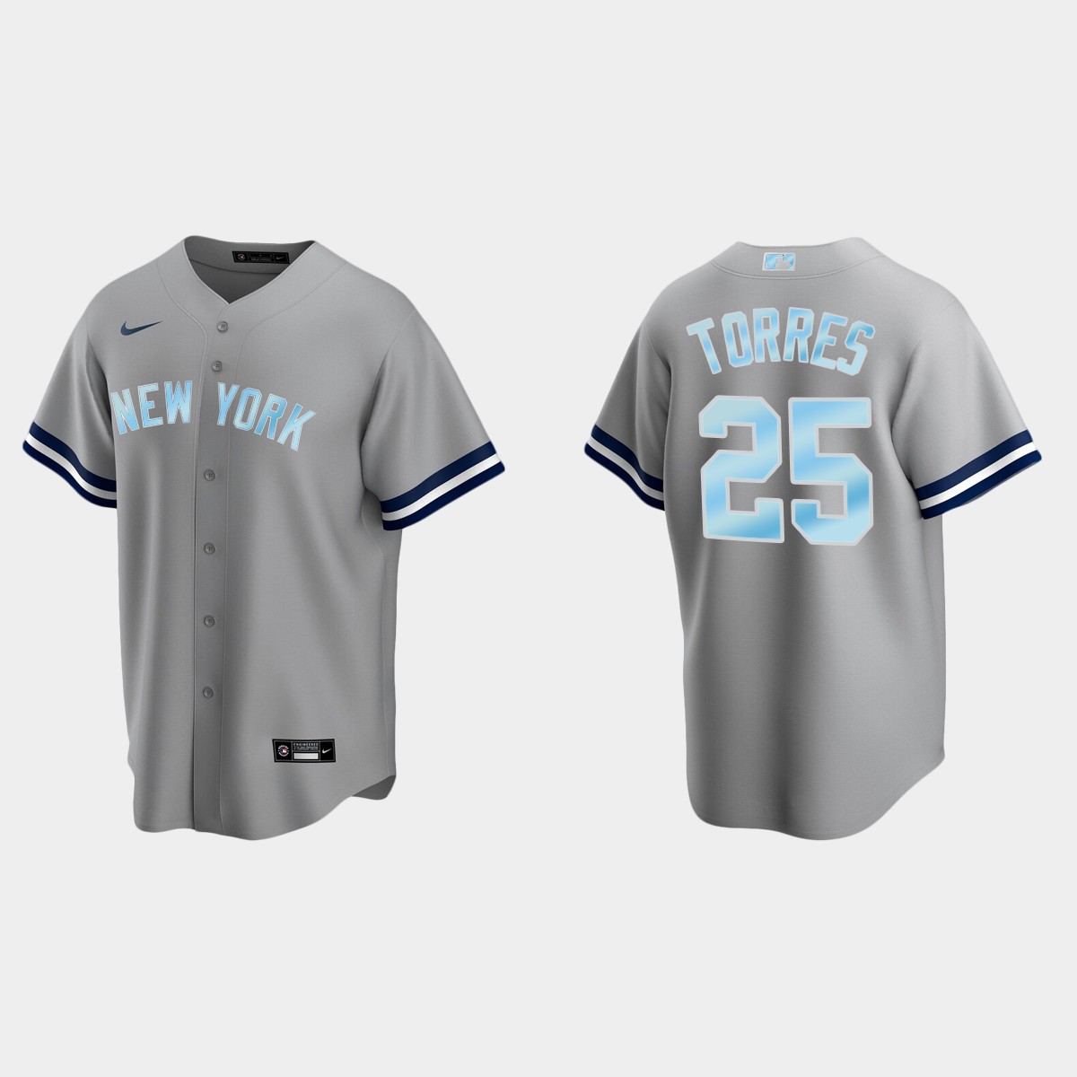 Gleyber Torres New York Yankees 2022 Father's Day Gift Jersey - Gray