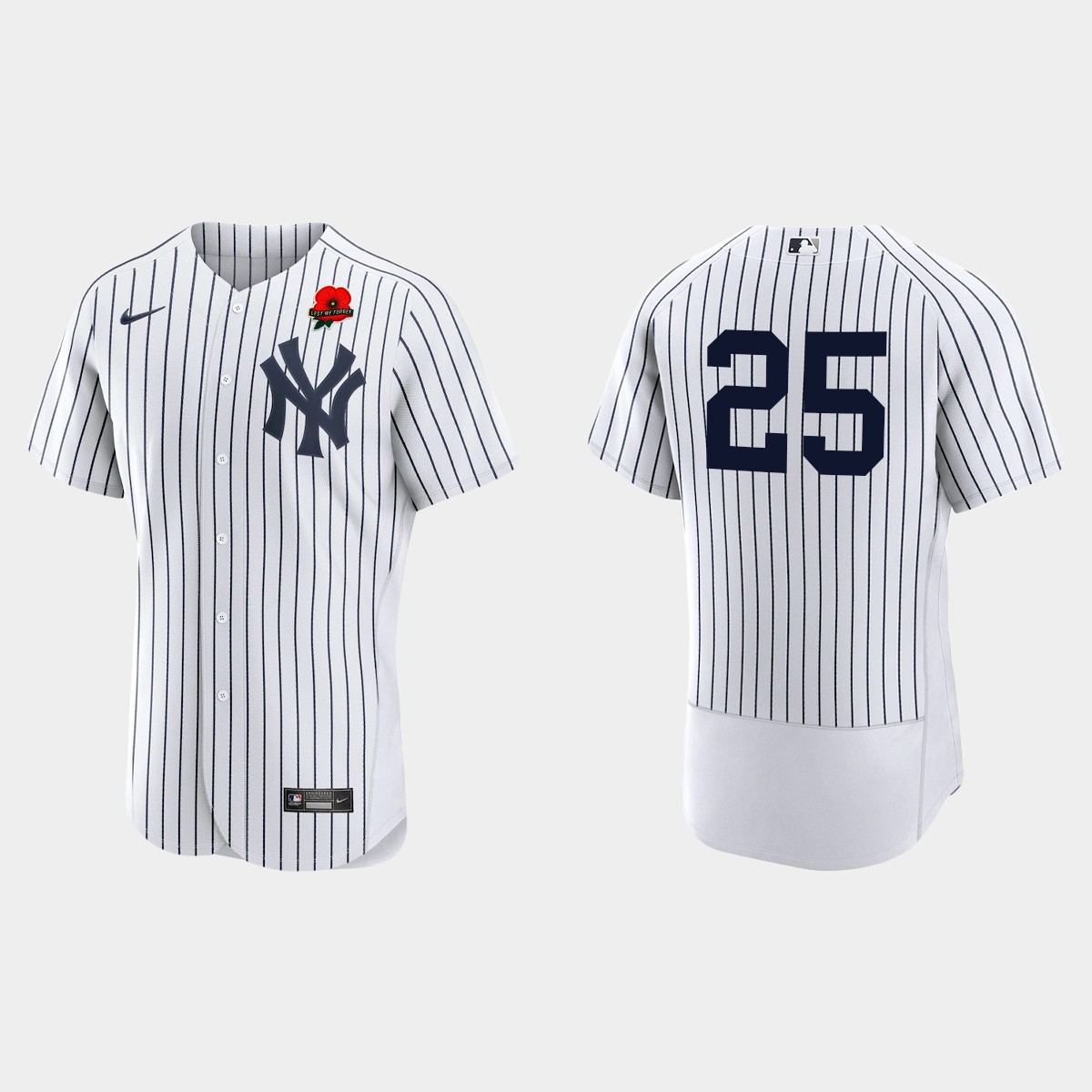 Gleyber Torres New York Yankees 2022 Memorial Day Poppy Patch Jersey - White