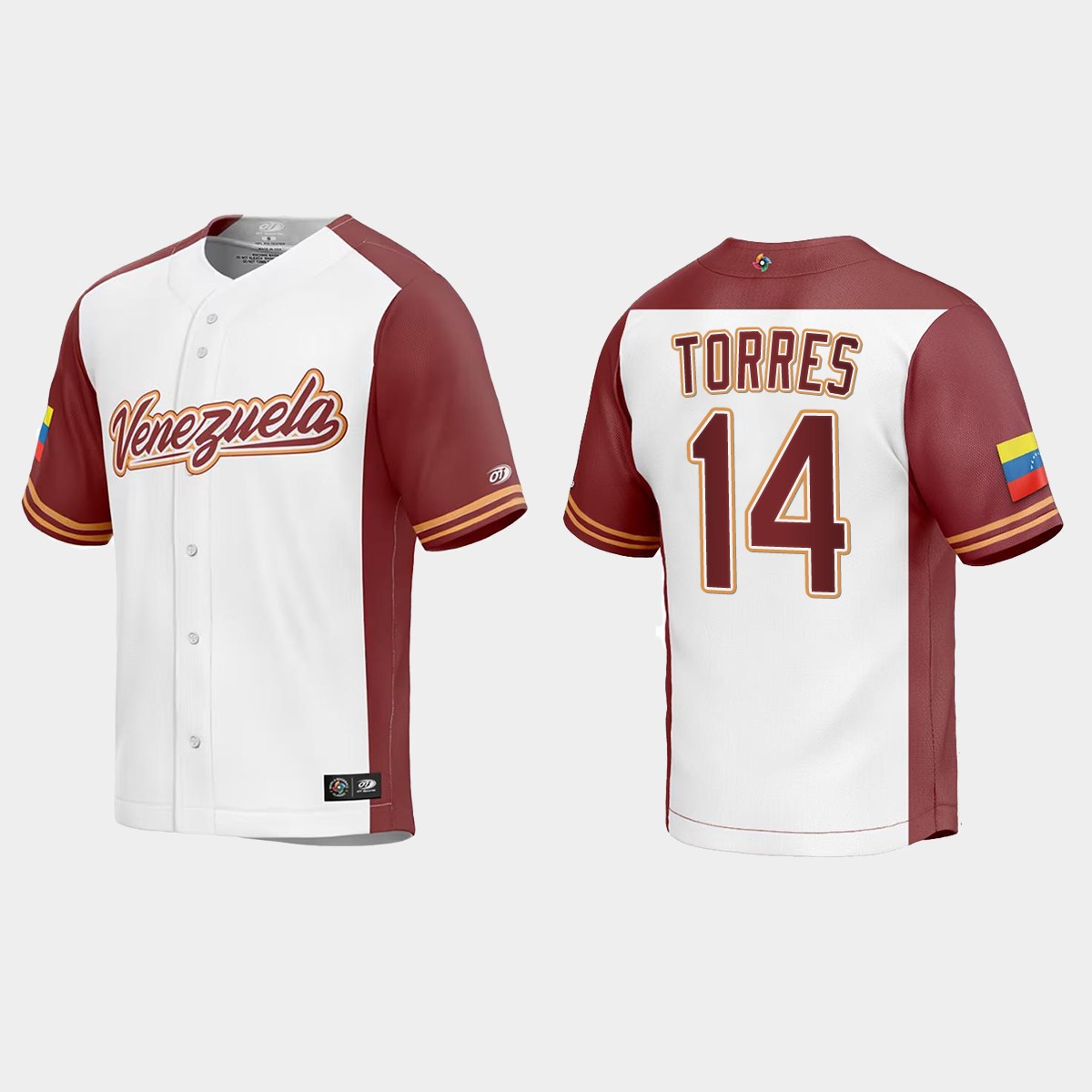 Gleyber Torres Venezuela  2023 World  Classic Jersey - White