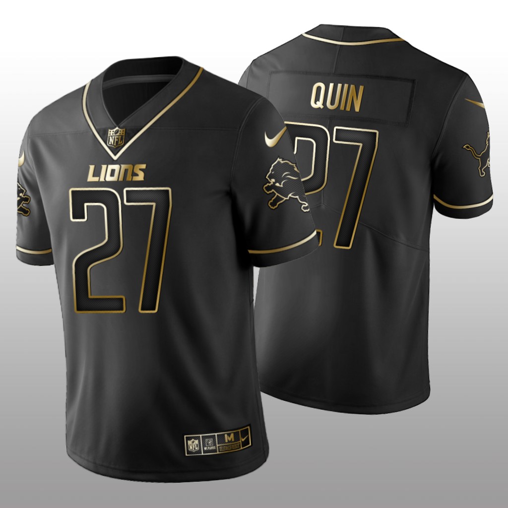 Golden Edition Vapor Untouchable Limited Lions #27 Glover Quin Black Jersey