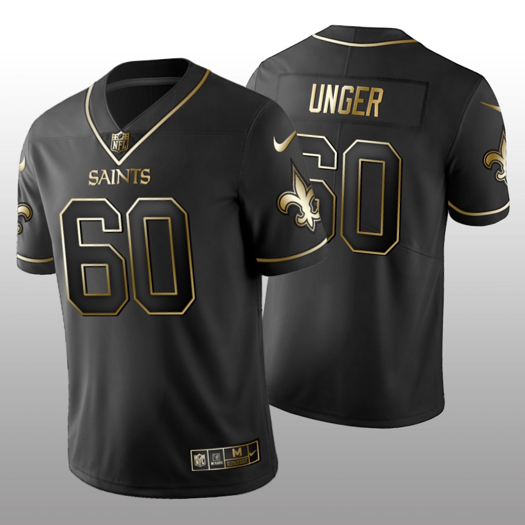 Golden Edition Vapor Untouchable Limited Saints #60 Max Unger Black Jersey