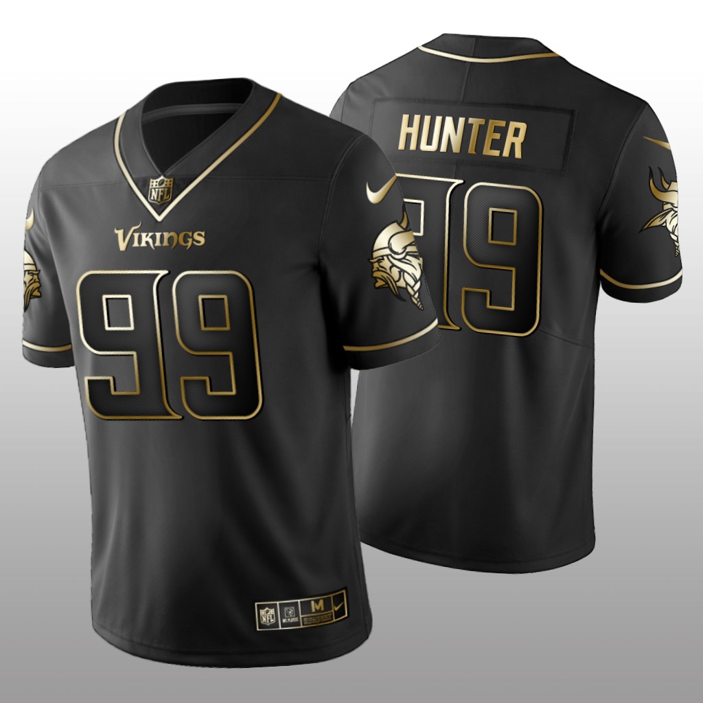 Golden Edition Vapor Untouchable Limited Vikings #99 Danielle Hunter Black Jersey