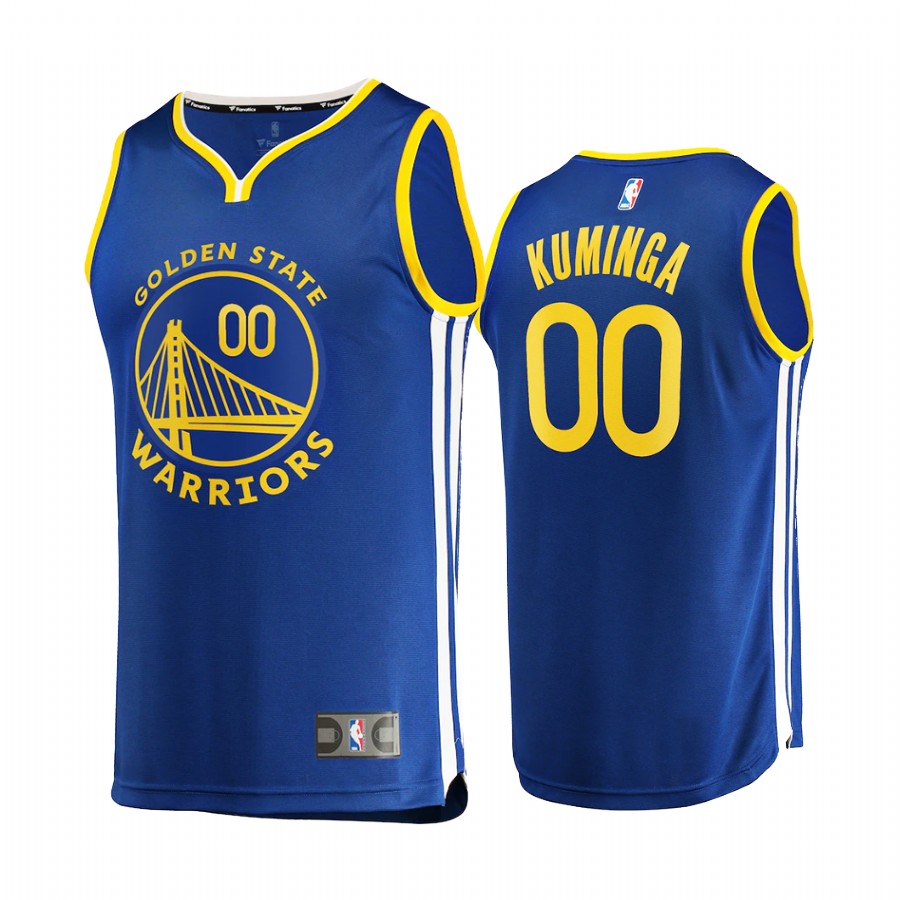 Golden State Warriors #00 Jonathan Kuminga Jersey 2021 NBA Draft 1st Round Pick Royal