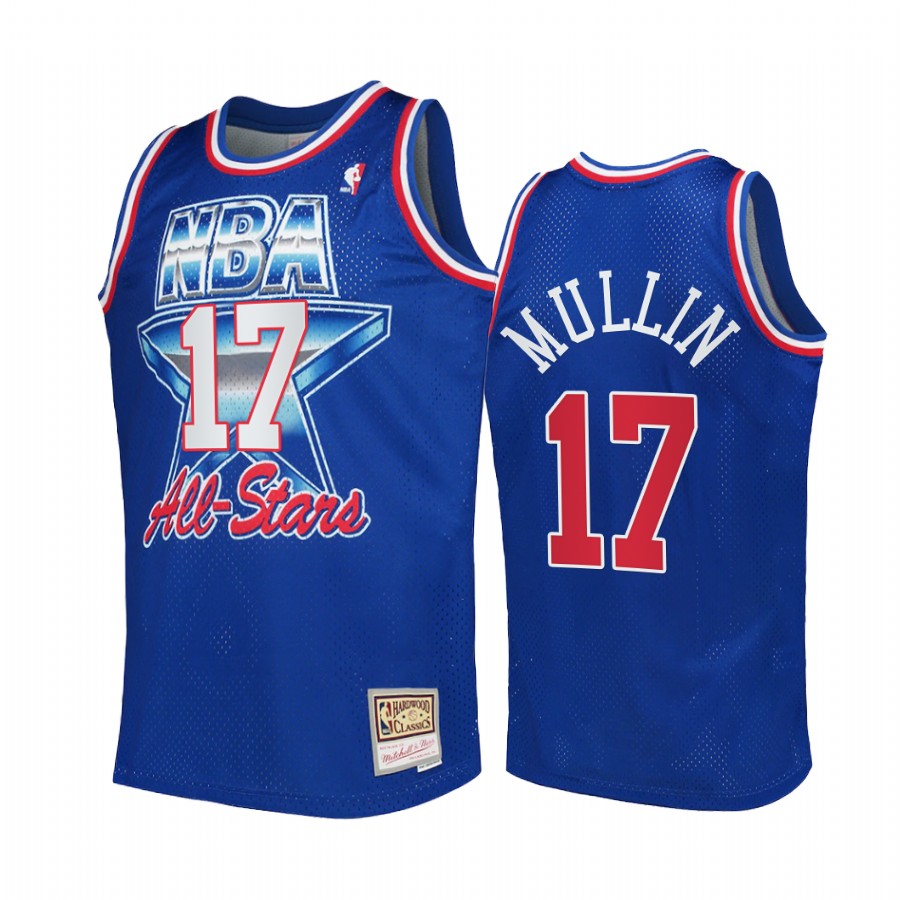Golden State Warriors #17 Chris Mullin 1992 All-Star Western Conference Jersey Blue