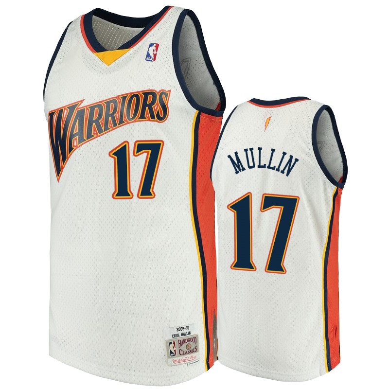 Golden State Warriors #17 Chris Mullin White 2009-10 Hardwood Classics Jersey