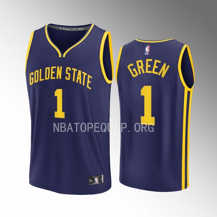 Golden State Warriors #1 JaMychal Green Statement Edition Jersey 2022-23 Fast Break  Navy