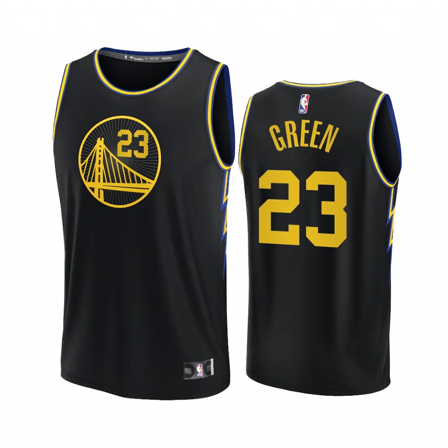 Golden State Warriors #23 Draymond Green Jersey 2021-22 NBA75th City Edition Black