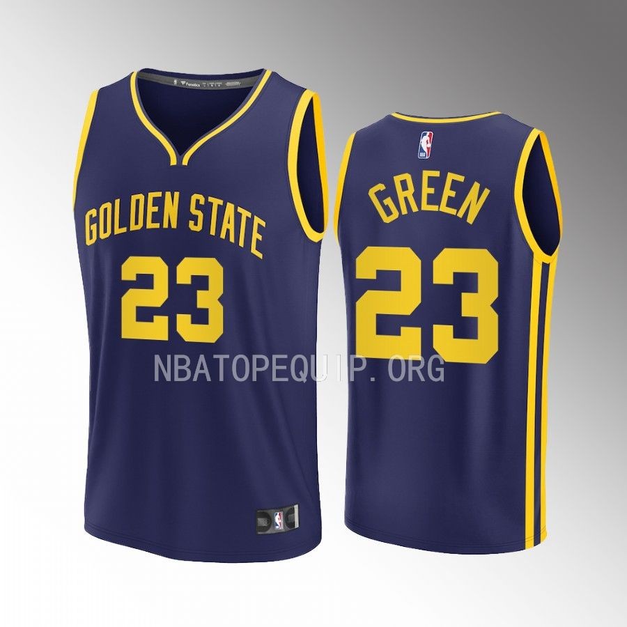 Golden State Warriors #23 Draymond Green Statement Edition Jersey 2022-23 Fast Break  Navy