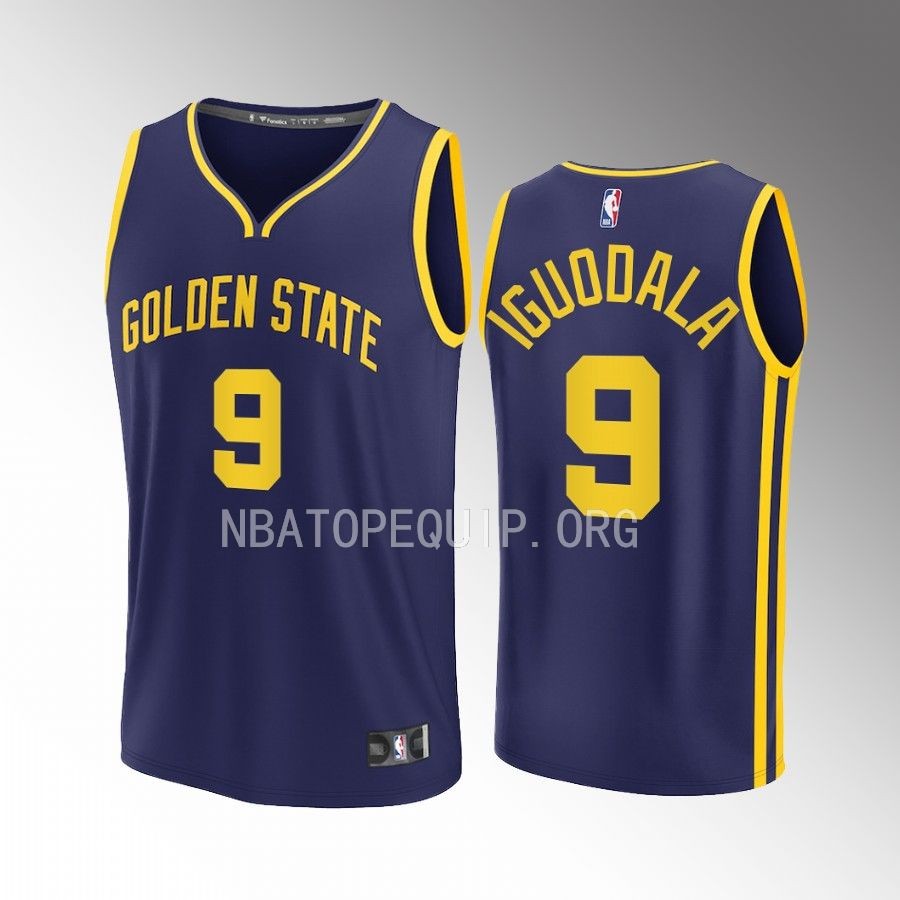 Golden State Warriors #9 Andre Iguodala Statement Edition Jersey 2022-23 Fast Break  Navy