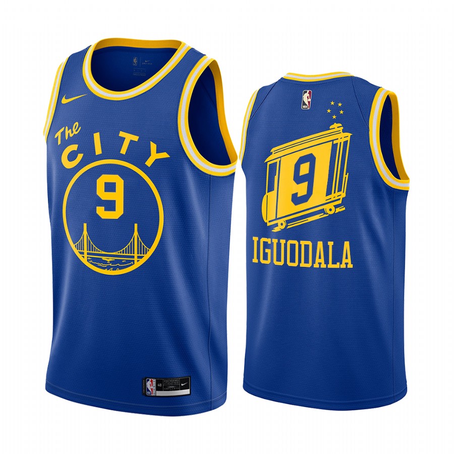 Golden State Warriors Andre Iguodala #9 Royal 2021 Classic Edition Jersey