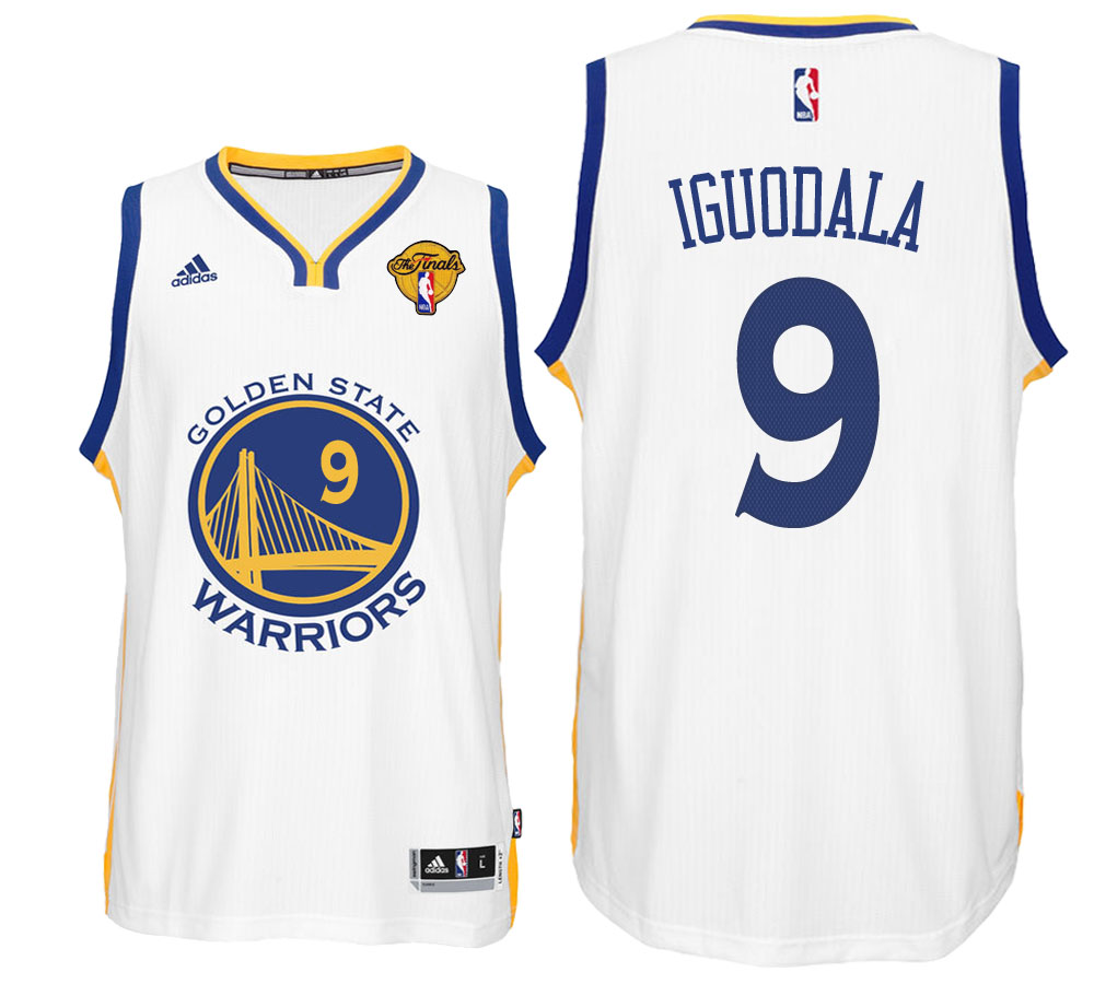 Golden State Warriors Andre Iguodala Golden State Warriors #9 Home White 2017 NBA The Final Games Jersey