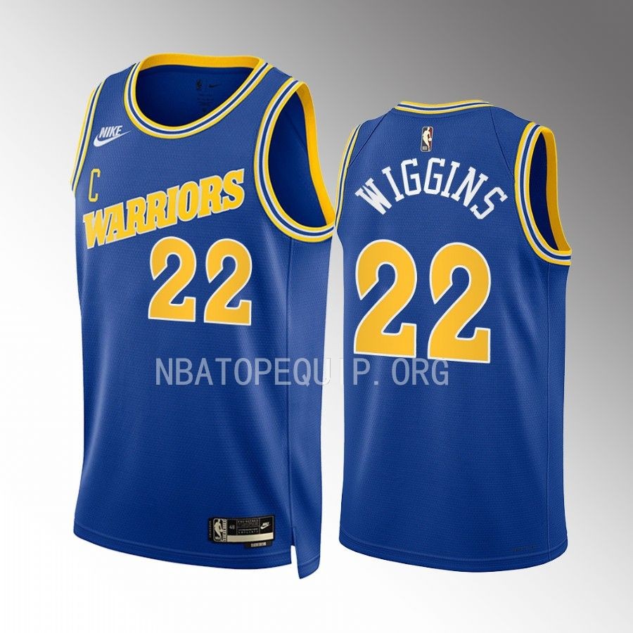 Golden State Warriors Andrew Wiggins 2022-23 Classic Edition Blue #22 Jersey Swingman