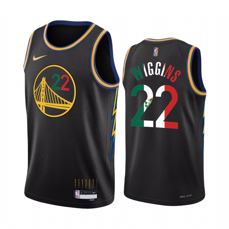 Golden State Warriors Andrew Wiggins Black Special Mexico Edition Jersey