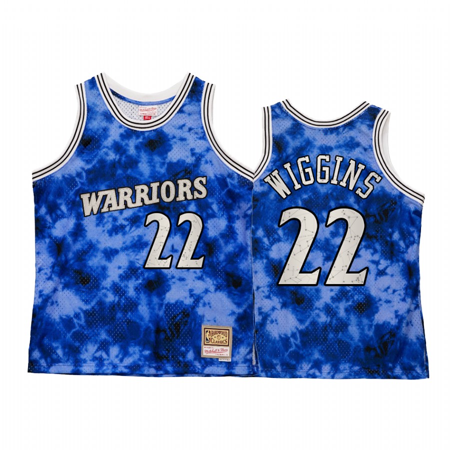 Golden State Warriors Andrew Wiggins Galaxy Constellation Jersey Men Royal Vintage