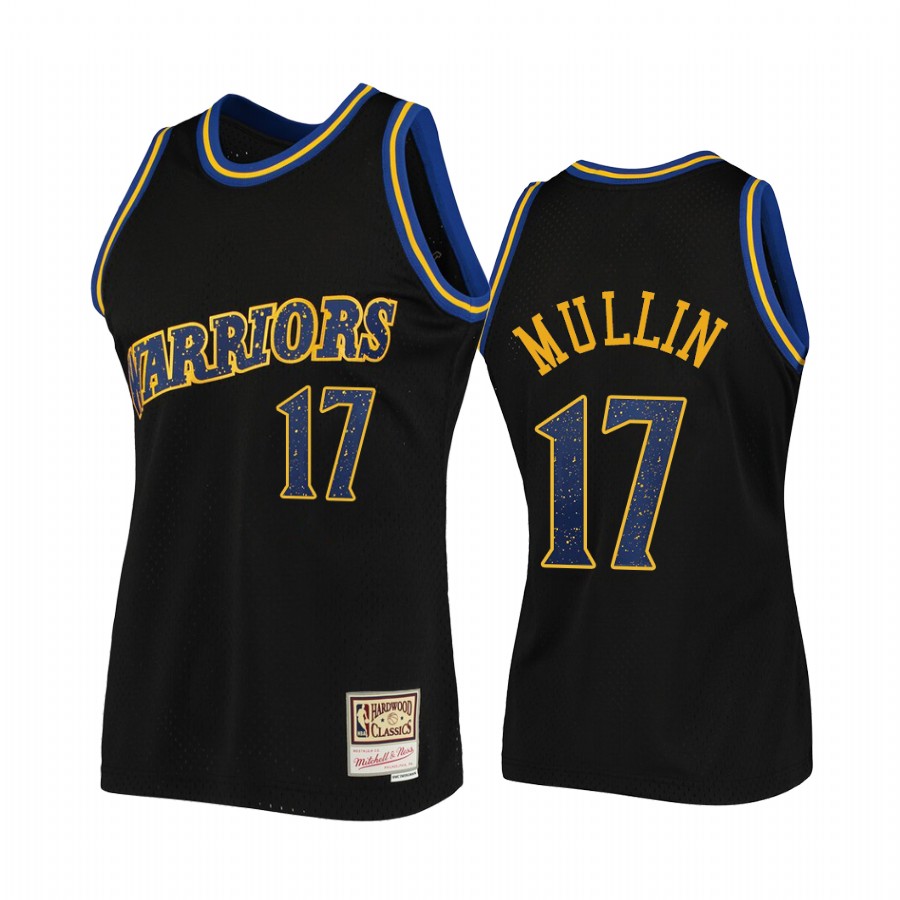 Golden State Warriors Chris Mullin Black Rings Collection HWC Jersey #17