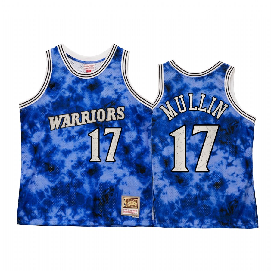 Golden State Warriors Chris Mullin Galaxy Constellation Jersey Men Royal Vintage