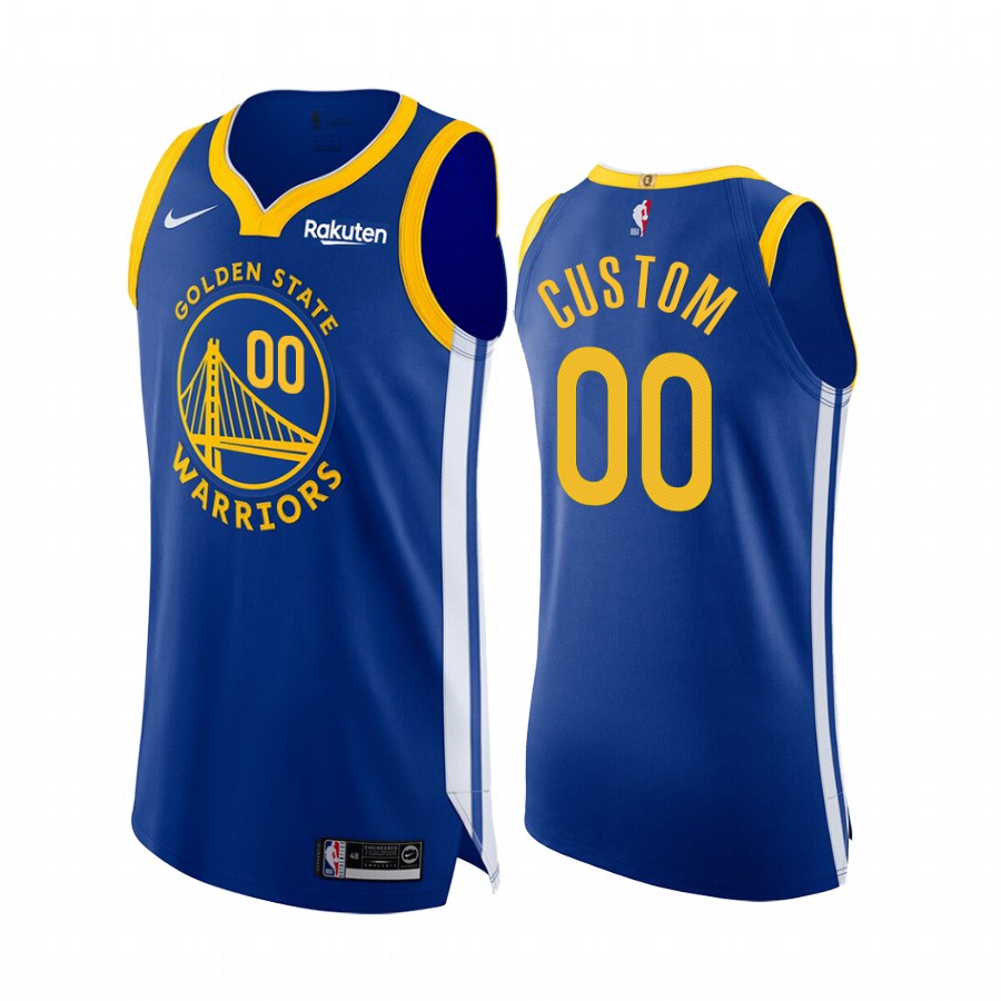 Golden State Warriors Custom Royal Icon Edition Finished Badge Jersey