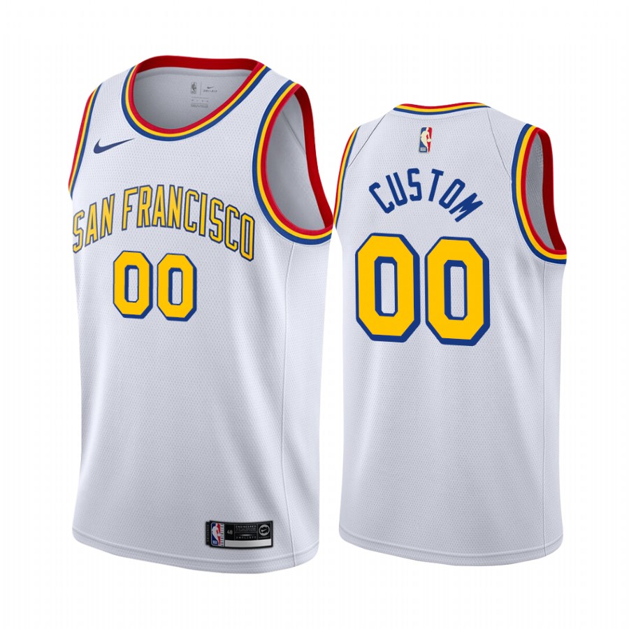 Golden State Warriors Custom White 2019-20 Classic Edition Jersey