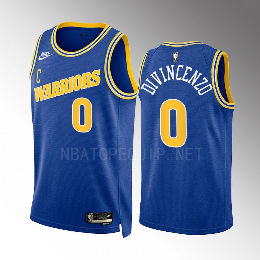 Golden State Warriors Donte DiVincenzo 2022-23 Classic Edition Royal #0 Jersey