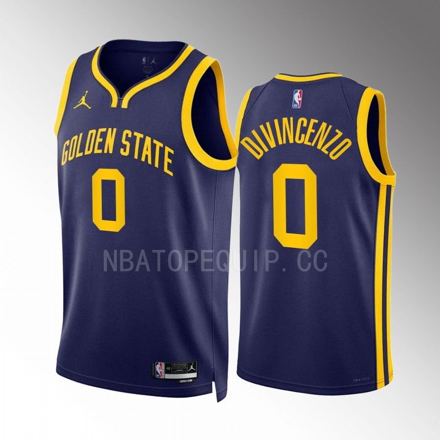 Golden State Warriors Donte DiVincenzo 2022-23 Statement Edition Navy #0 Jersey