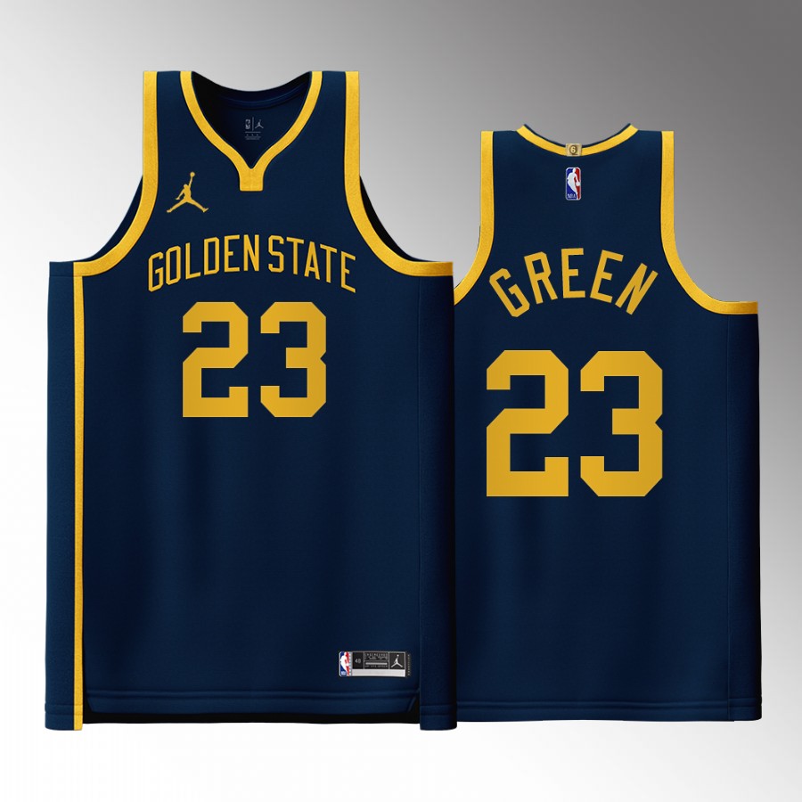 Golden State Warriors Draymond Green 2022 Statement Edition Navy #23 Jersey