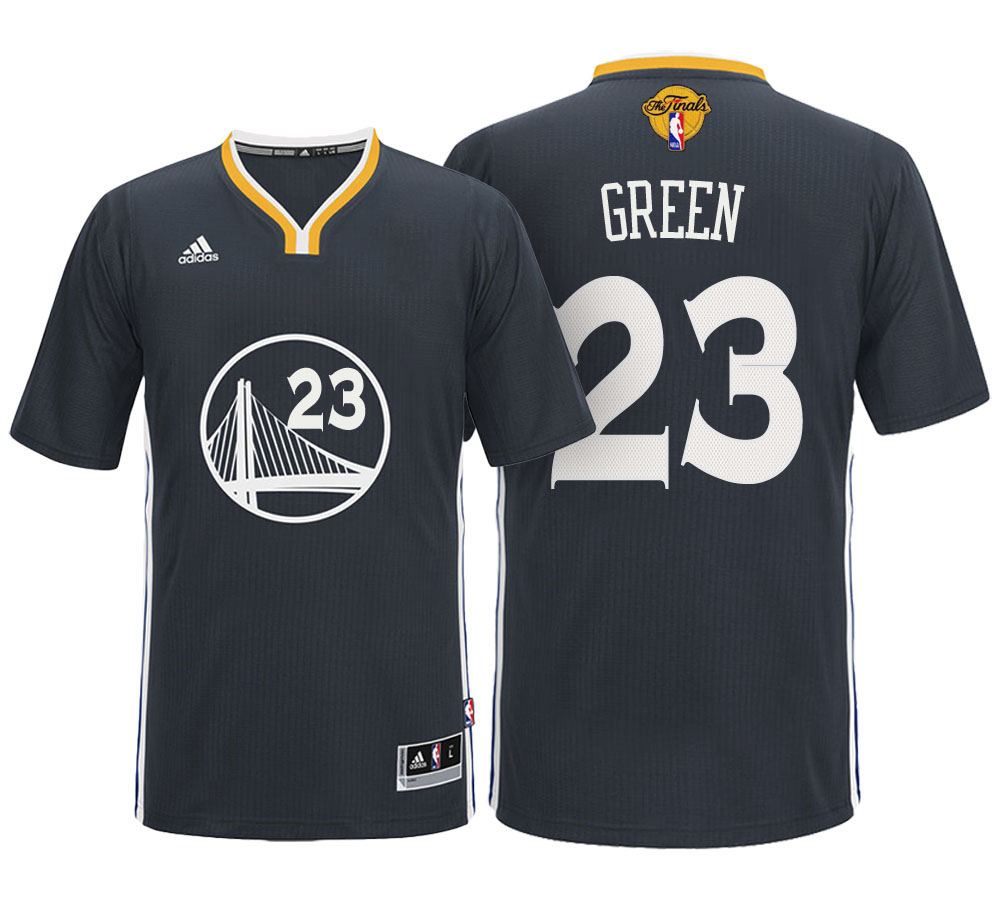 Golden State Warriors Draymond Green Golden State Warriors #23 Alternate Black 2017 NBA The Final Games Jersey