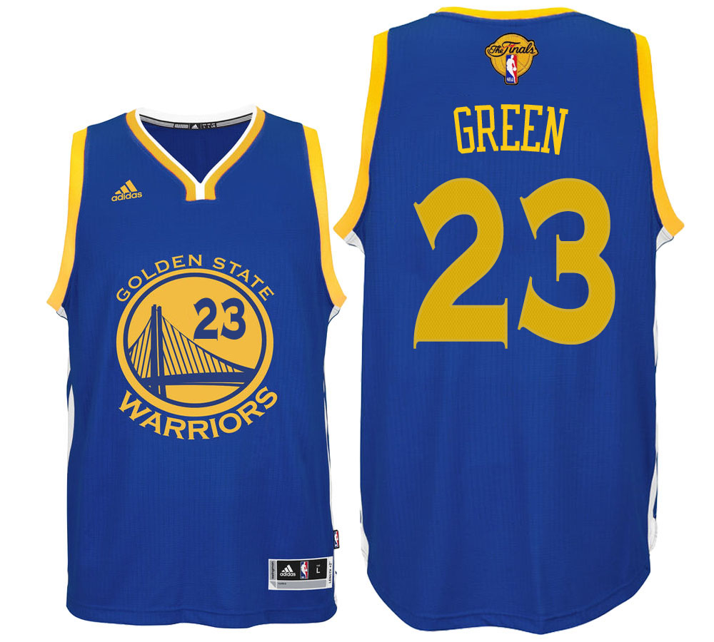 Golden State Warriors Draymond Green Golden State Warriors #23 Road Blue 2017 NBA The Final Games Jersey