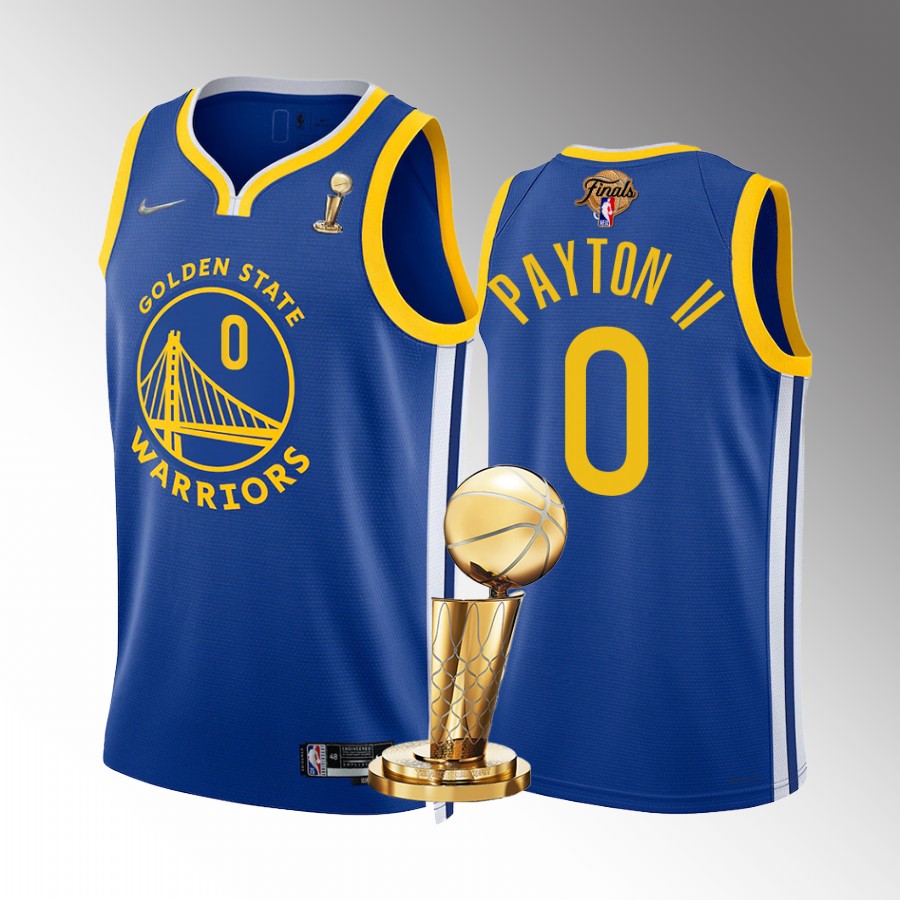 Golden State Warriors Gary Payton II 2022 NBA Finals Champions Jersey Royal #0 Icon
