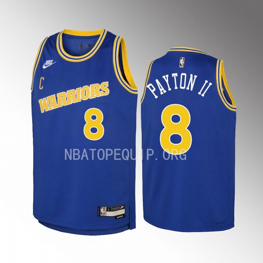 Golden State Warriors Gary Payton II Classic Edition Royal Youth Jersey Swingman #8