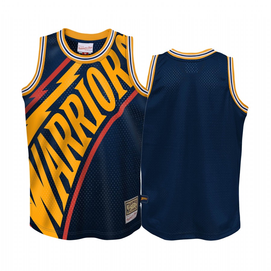 Golden State Warriors HWC Royal Big Face Youth Jersey