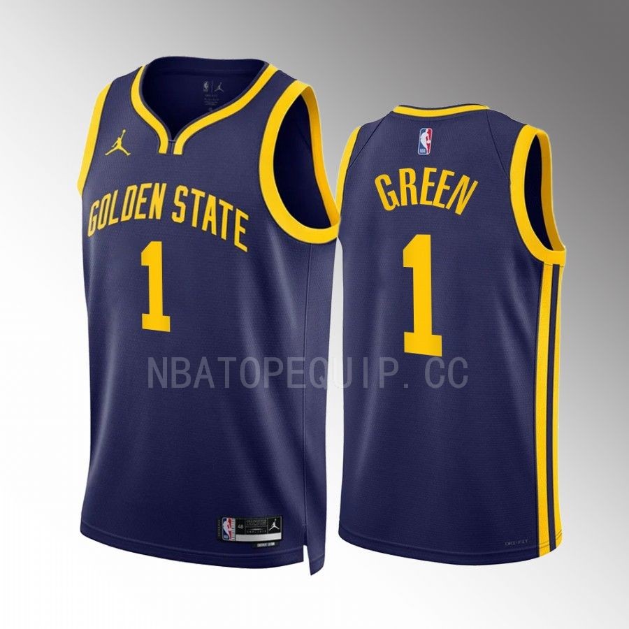 Golden State Warriors JaMychal Green 2022-23 Statement Edition Navy #1 Jersey