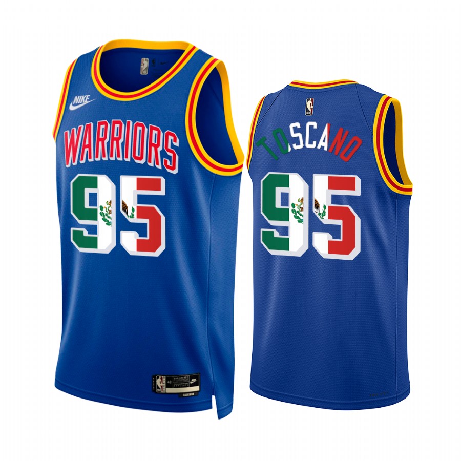 Golden State Warriors Juan Toscano-Anderson Royal Special Mexico Edition Jersey Classic