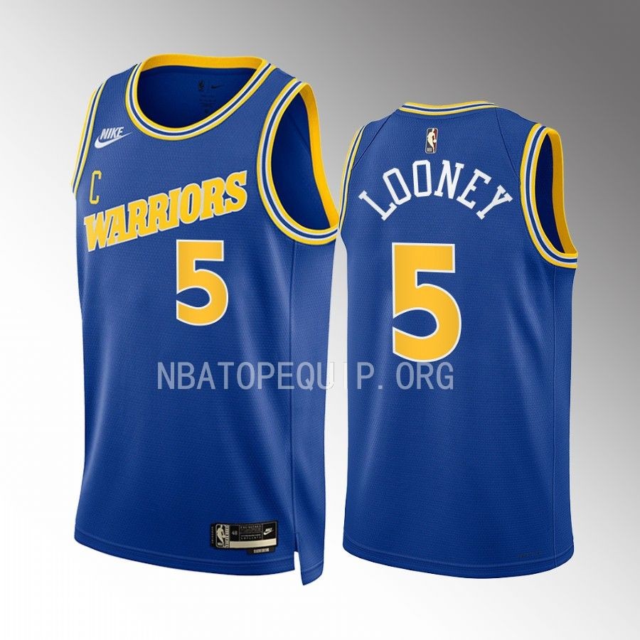 Golden State Warriors Kevon Looney 2022-23 Classic Edition Blue #5 Jersey Swingman