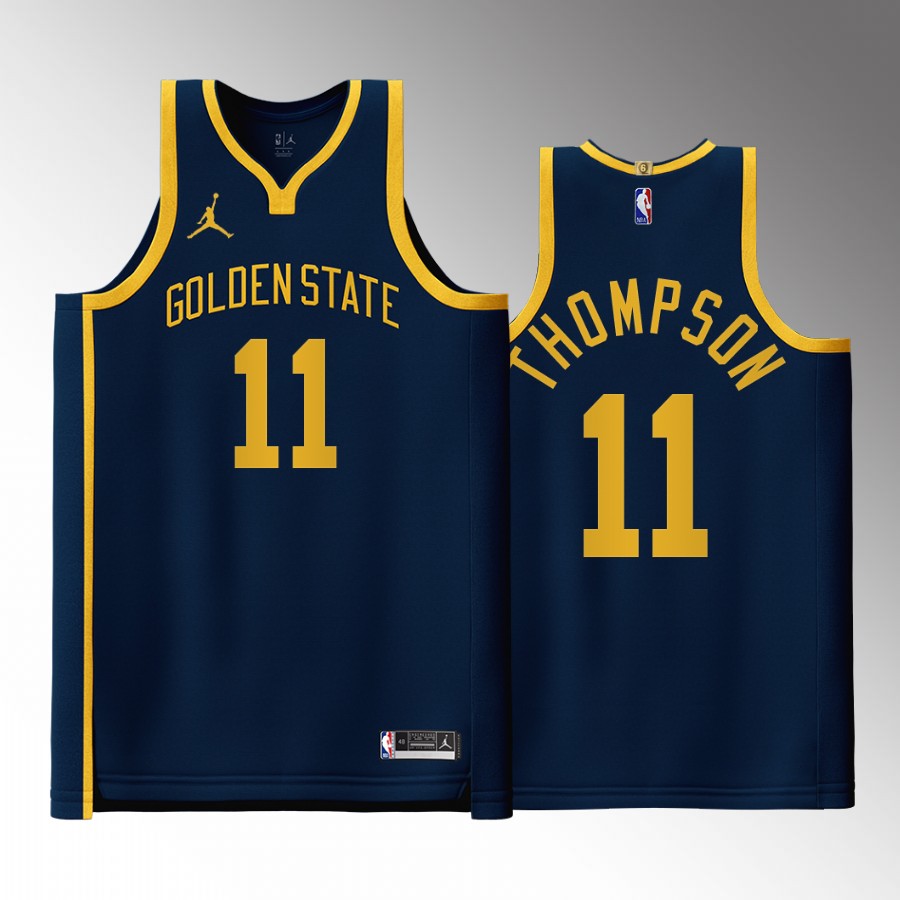 Golden State Warriors Klay Thompson 2022 Statement Edition Navy #11 Jersey