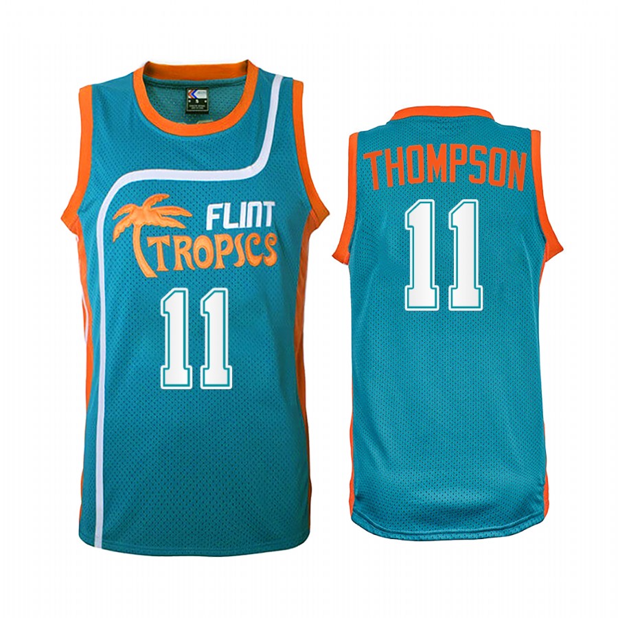 Golden State Warriors Klay Thompson Jackie Moon #11 Green Flint Tropics  Jersey