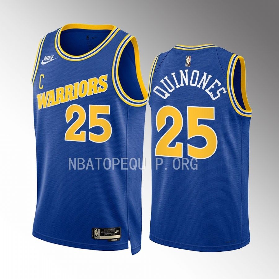 Golden State Warriors Lester Quinones 2022-23 Classic Edition Royal #25 Jersey Swingman