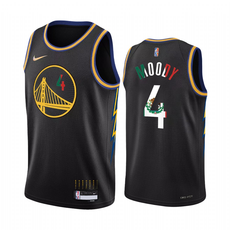 Golden State Warriors Moses Moody Black Special Mexico Edition Jersey
