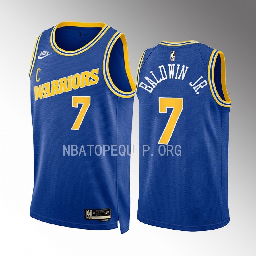 Golden State Warriors Patrick Baldwin Jr. 2022-23 Classic Edition Blue #7 Jersey Swingman