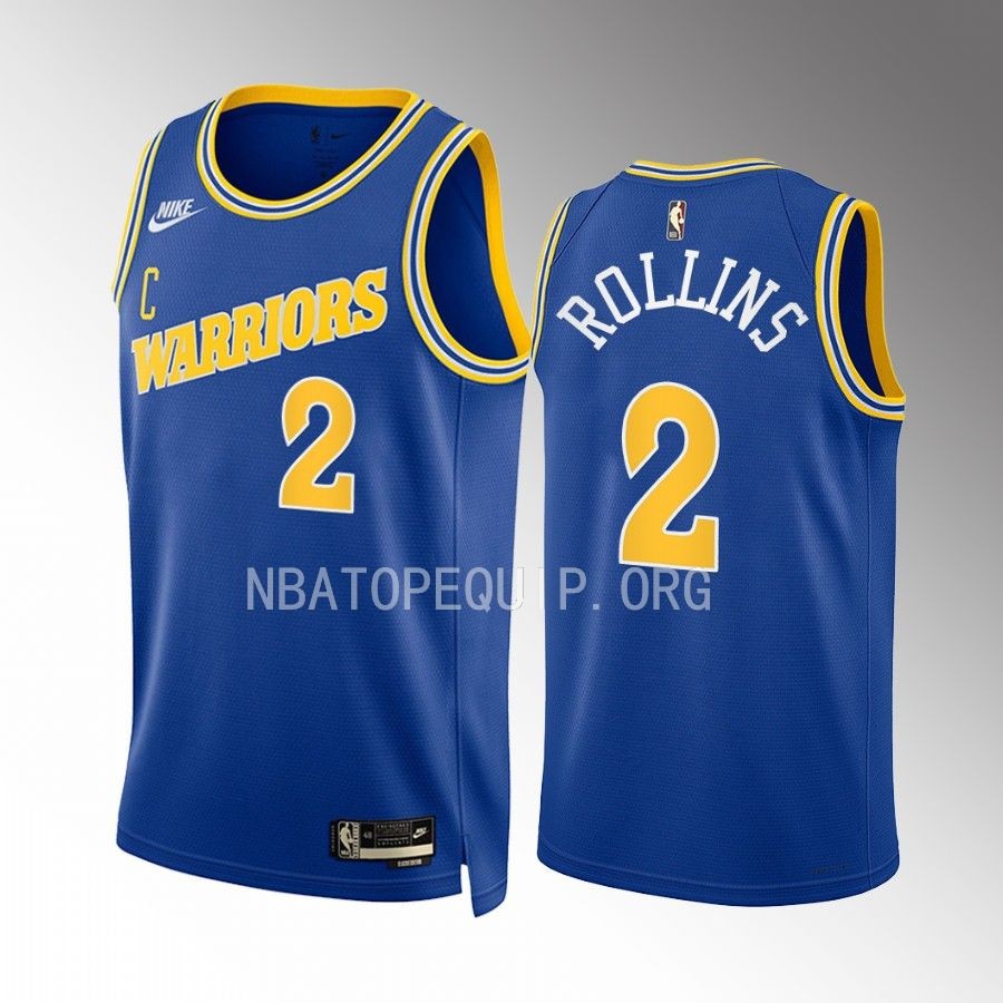 Golden State Warriors Ryan Rollins 2022-23 Classic Edition Blue #2 Jersey Swingman