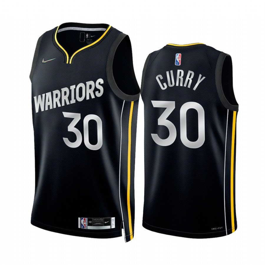 Golden State Warriors Stephen Curry #30 2022 Select Series MVP Black Jersey