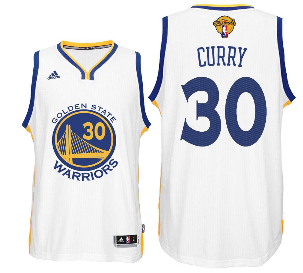 Golden State Warriors Stephen Curry Golden State Warriors #30 Home White 2017 NBA The Final Games Jersey