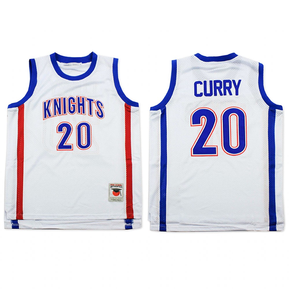 Golden State Warriors Stephen Curry White Charlotte Christian High School  Jersey
