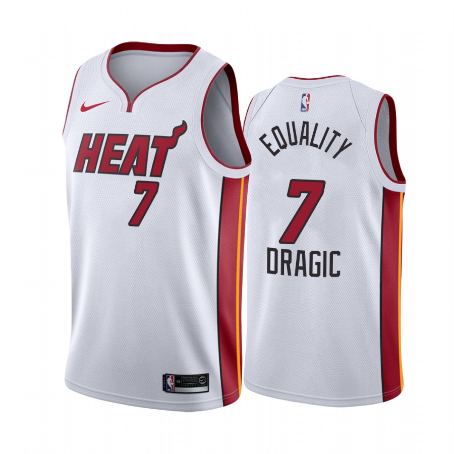 Goran Dragic Equality Heat 2020 Playoffs G2 social justice Jersey