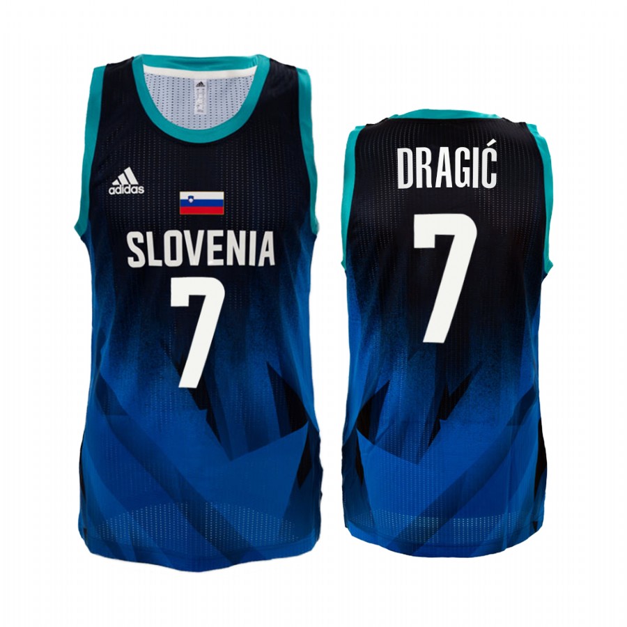 Goran Dragic Slovenia #7 Blue Olympic  Limited Jersey